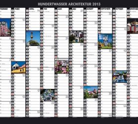 Hundertwasser Jahresplaner Architektur 2013